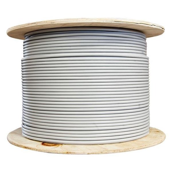 Cable Wholesale CableWholesale 13X6-521MH Bulk Shielded Foil Twisted Pair Cat6a Ethernet Cable; Stranded; Spool; Gray - 1000 ft. 13X6-521MH